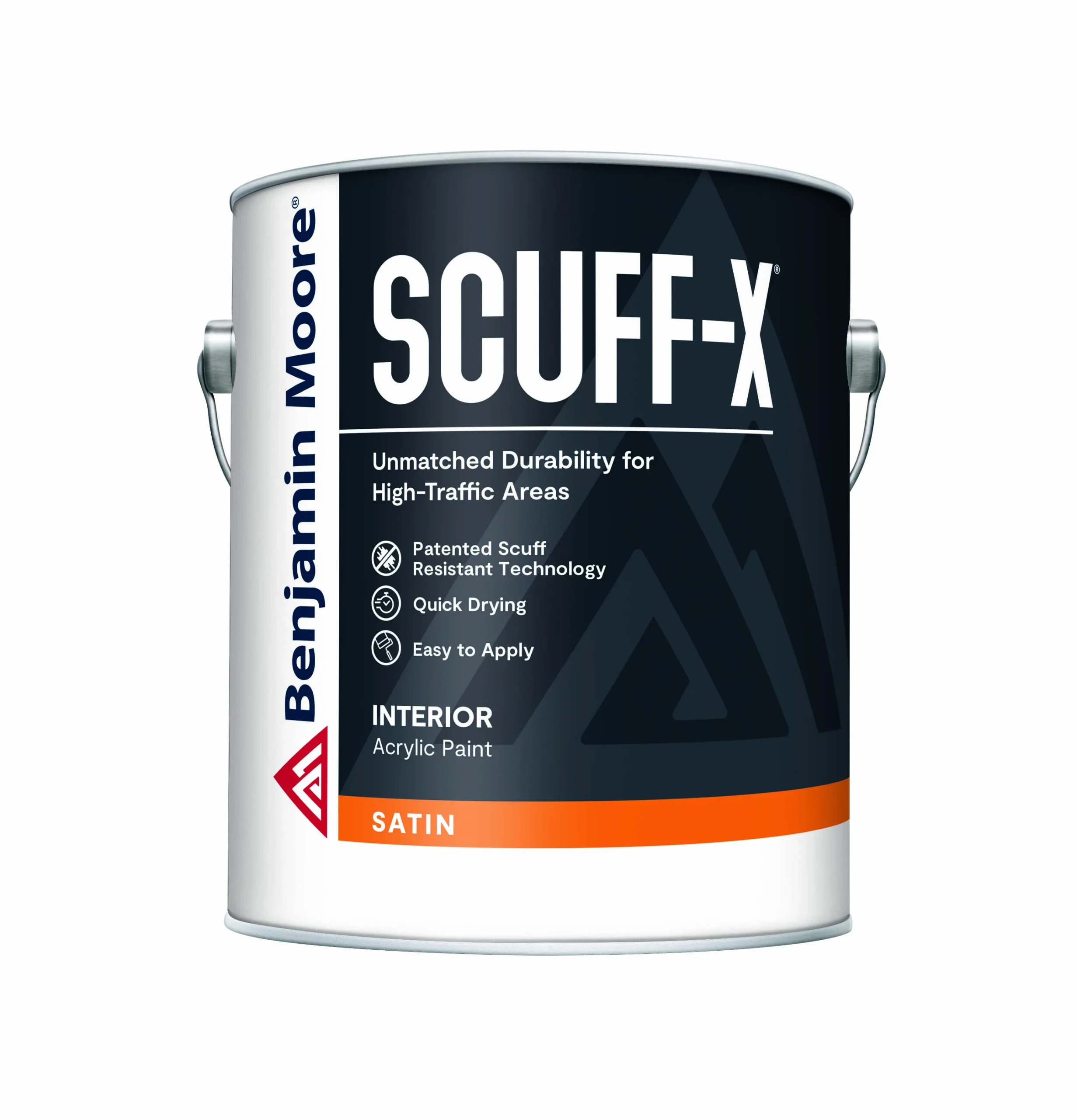 U.s. Scuff-x Interior Satin Paint In White - 1 Gallon