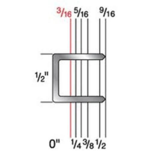 5223 Chisel Point Staples, 5m, 1/2 Inch Crown, 20 Gauge