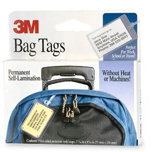 "scotch Self-sealing Laminating Pouches, Bag Tags, 5 Pouches (ls853-5g)"