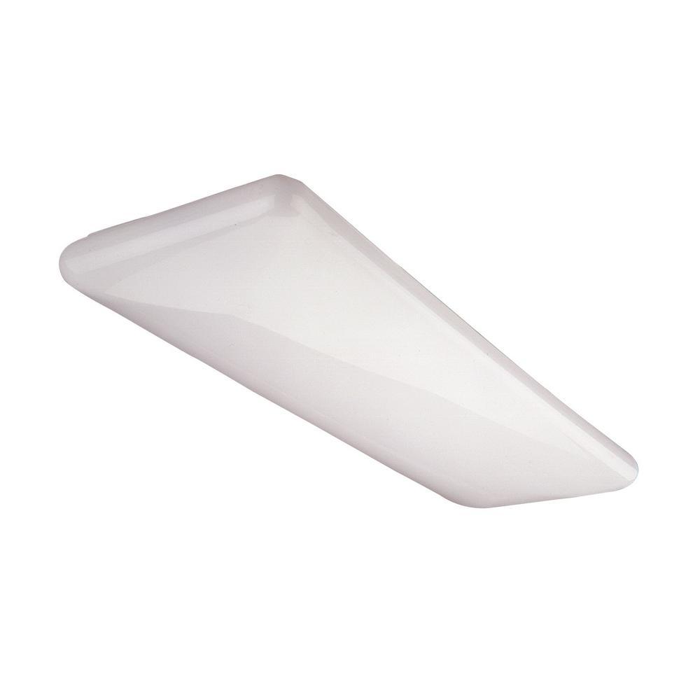 NICOR 150-Watt Equivalent White Integrated LED Designer Cloud Wraparound Fixture, 4000K