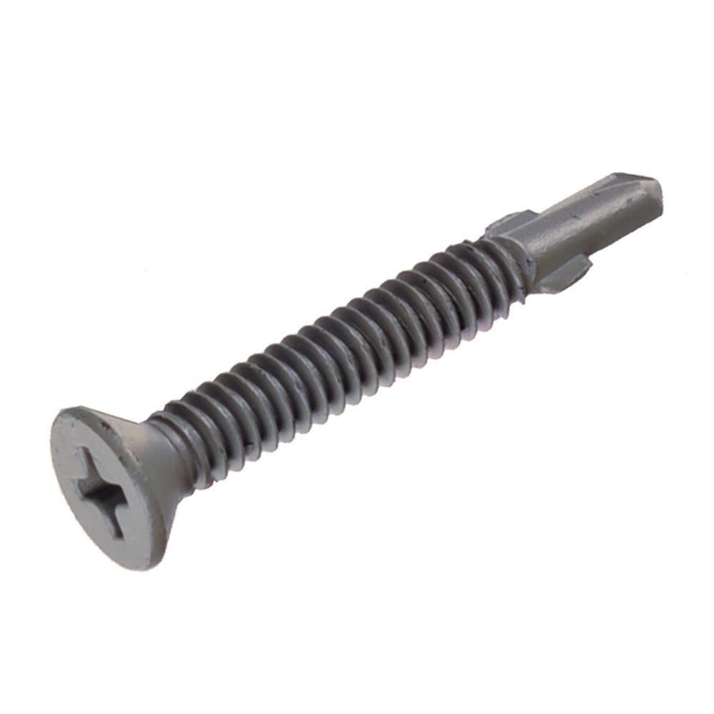 #12 2-3/4 in. Phillips Flat-Head Self-Drilling Screws (40-Pack)
