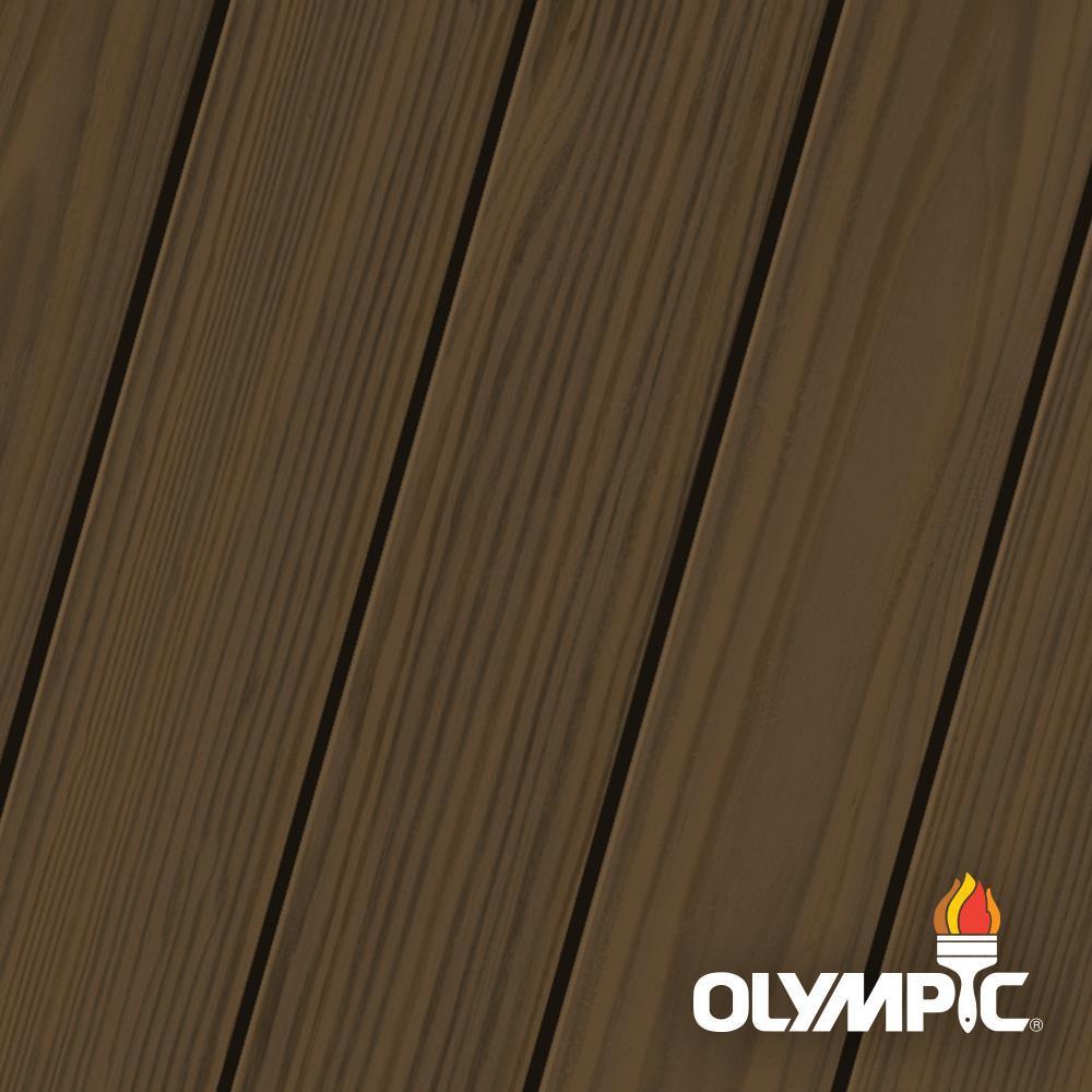 Olympic Elite 1 Gal. American Chestnut Semi-Transparent Stain and Sealant in One