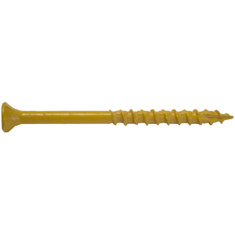 #9 x 3 in. Star Flat-Head Wood Deck Screws (5 lbs./Pack)