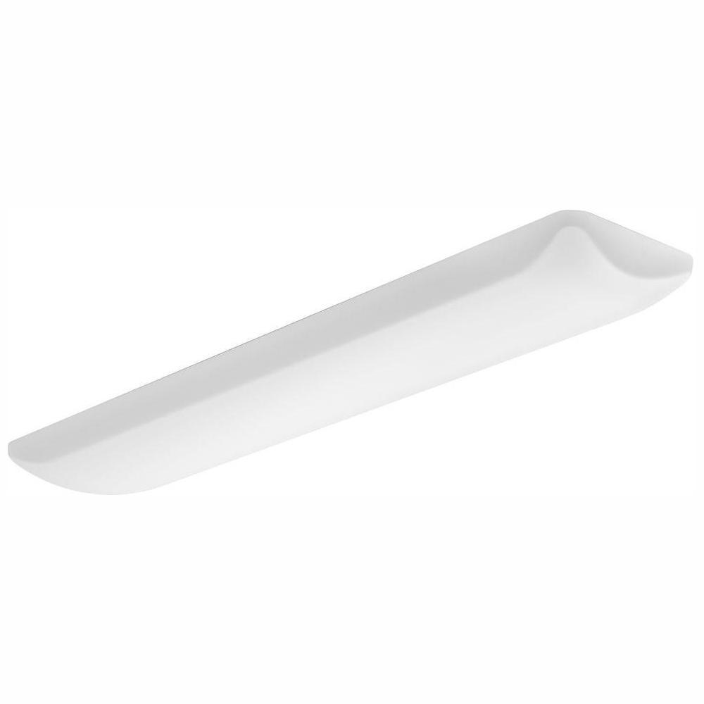 45 -Watt Matte White Integrated LED Flushmount