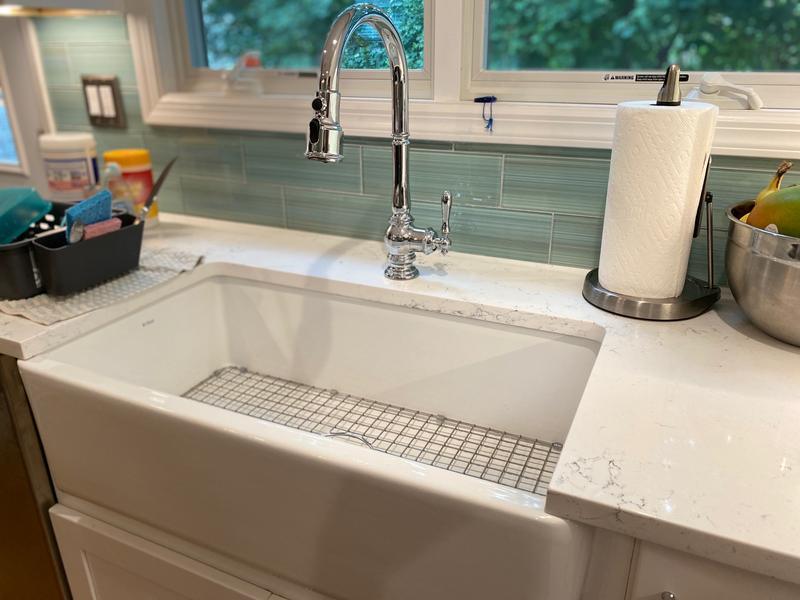 KOHLER Artifacts Single-Handle Pull-Down Sprayer Kitchen Faucet in Vibrant Polished Nickel