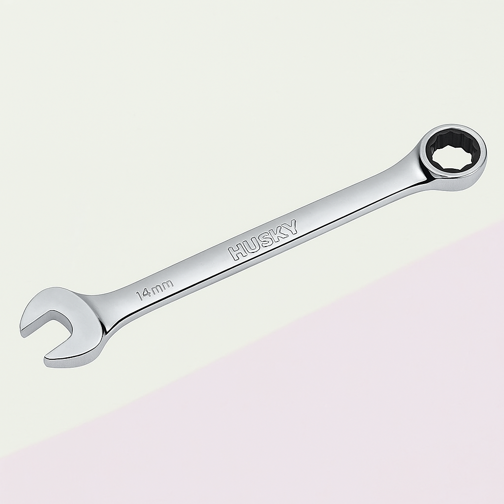 Husky 19 mm 12-Point Metric Ratcheting Combination Wrench