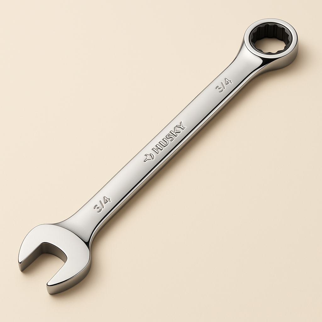 Husky 3/4 in. 12-Point SAE Ratcheting Combination Wrench