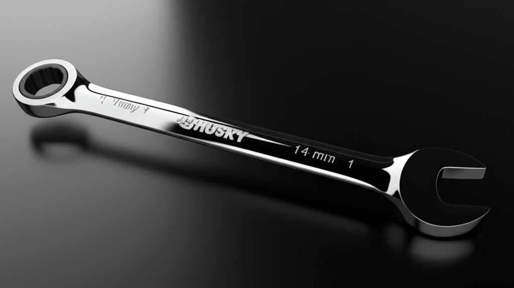 Husky 14 mm 12-Point Metric Ratcheting Combination Wrench