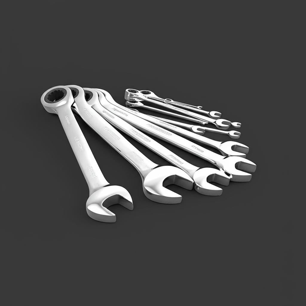 Husky Ratcheting MM Combination Wrench Set (7-Piece)