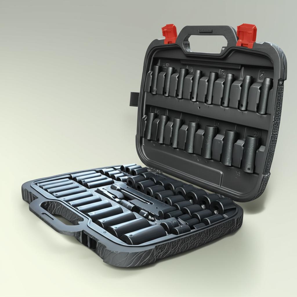 Husky 64-Piece SAE/Metric Impact Socket Set - Durable Cr-Mo Steel