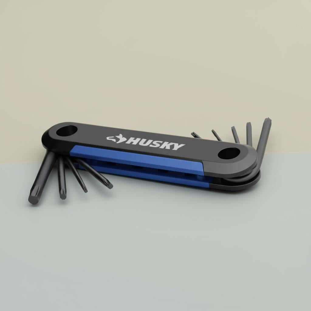 Husky Folding Tamperproof Torx Key Set, 8-Piece