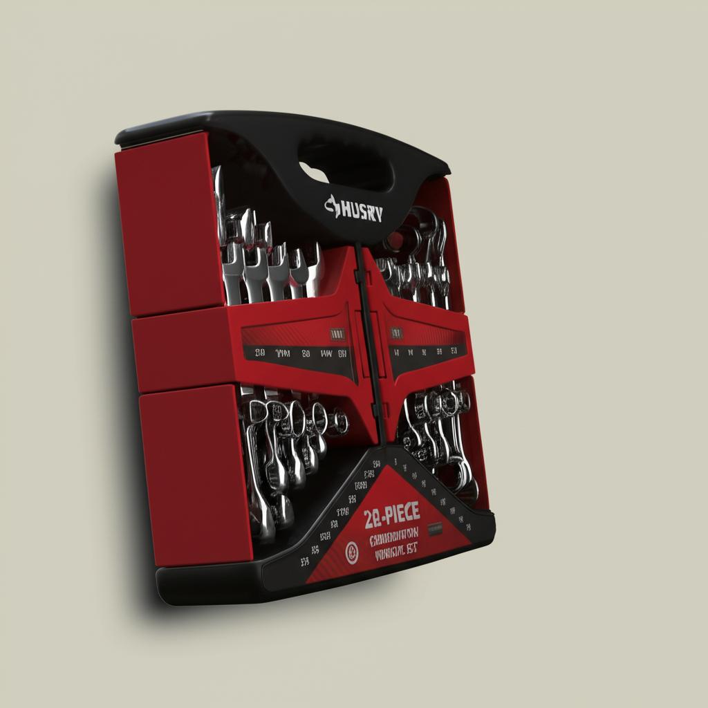 Husky 28-Piece Combination Wrench Set with Lifetime Warranty