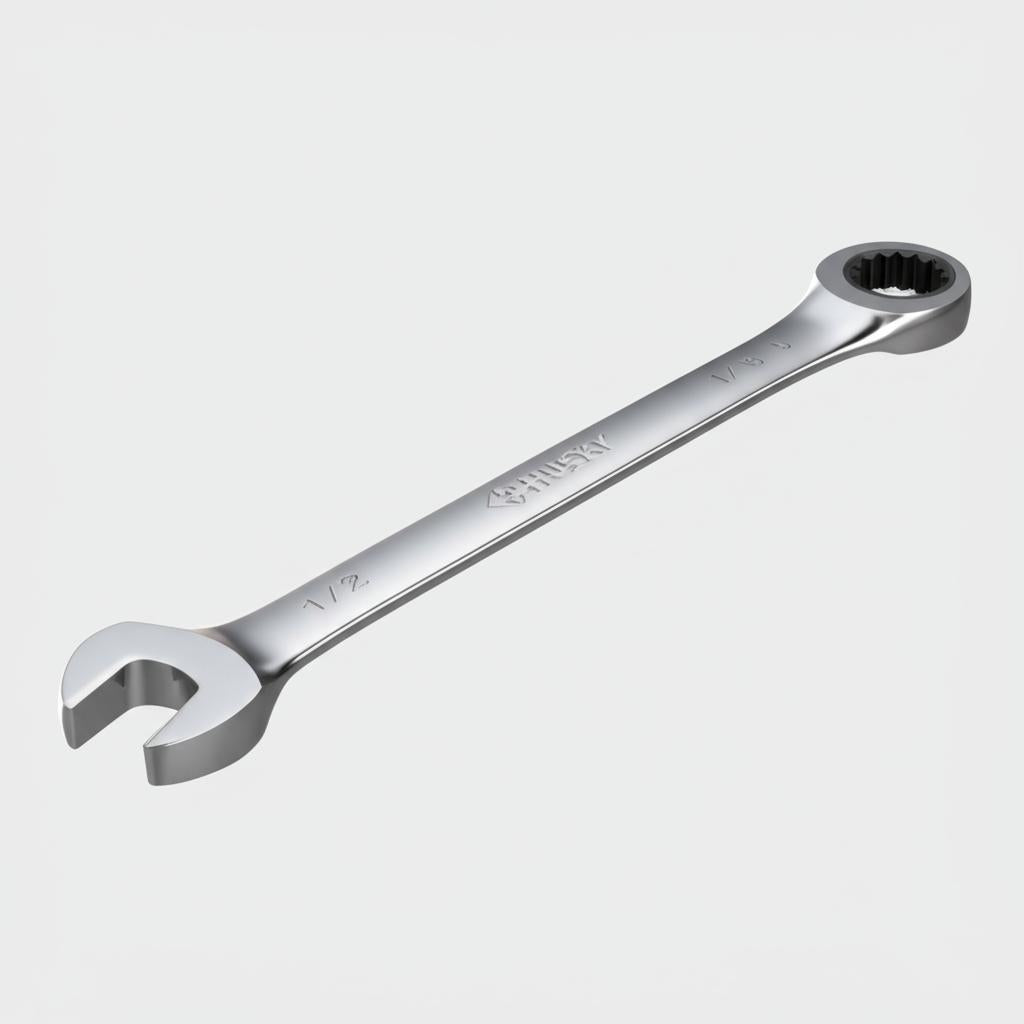 Husky 1/2 in. 12-Point SAE Ratcheting Combination Wrench