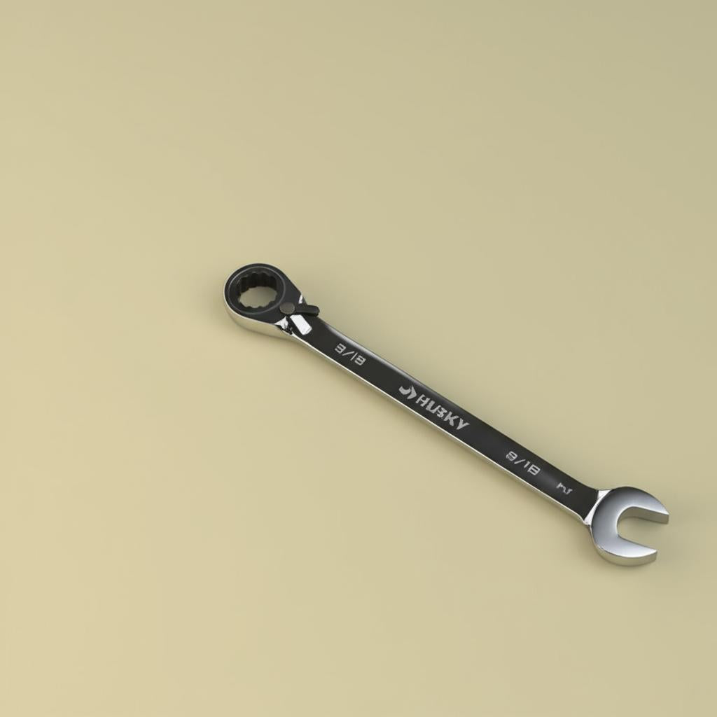 Husky 9/16 in. Reversible Ratcheting Combination Wrench