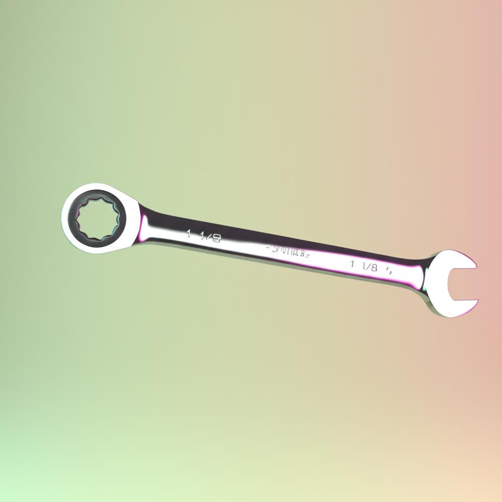 Husky 1-1/8 in. Ratcheting Combination Wrench (12-Point)