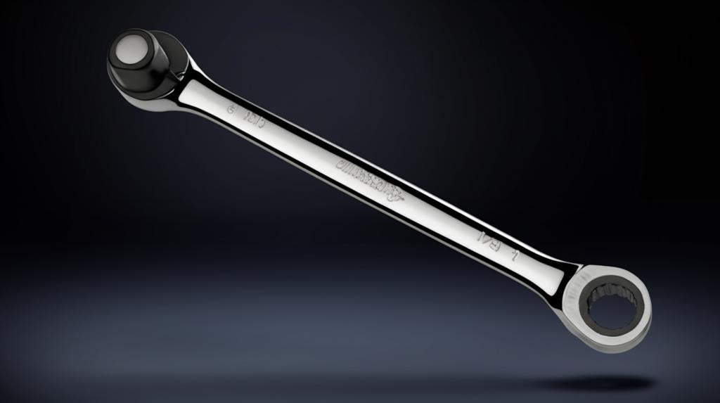 Husky 3/8 in. 12-Point SAE Ratcheting Combination Wrench