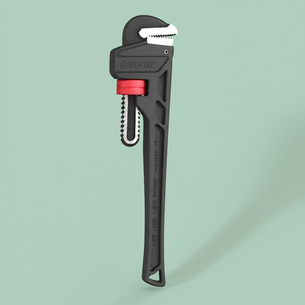 Husky 14-inch Heavy Duty Cast Iron Pipe Wrench with 1-1/2 inch Jaw Capacity