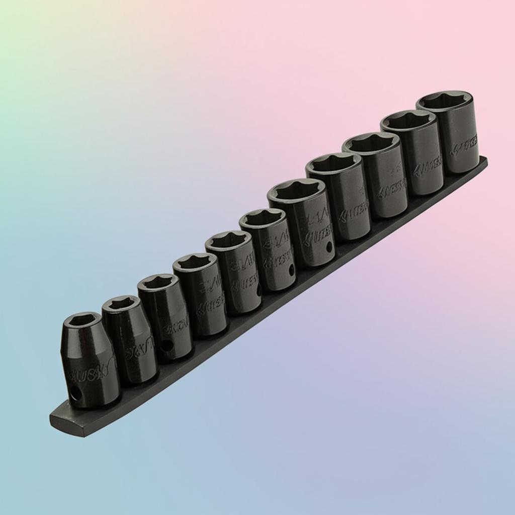 Husky 1/2 in. Drive Standard SAE Impact Socket Set (11-Piece)