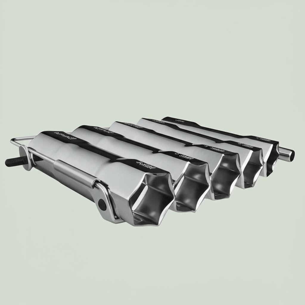 Husky Shower Valve Socket Set - Durable Plated-Steel Construction