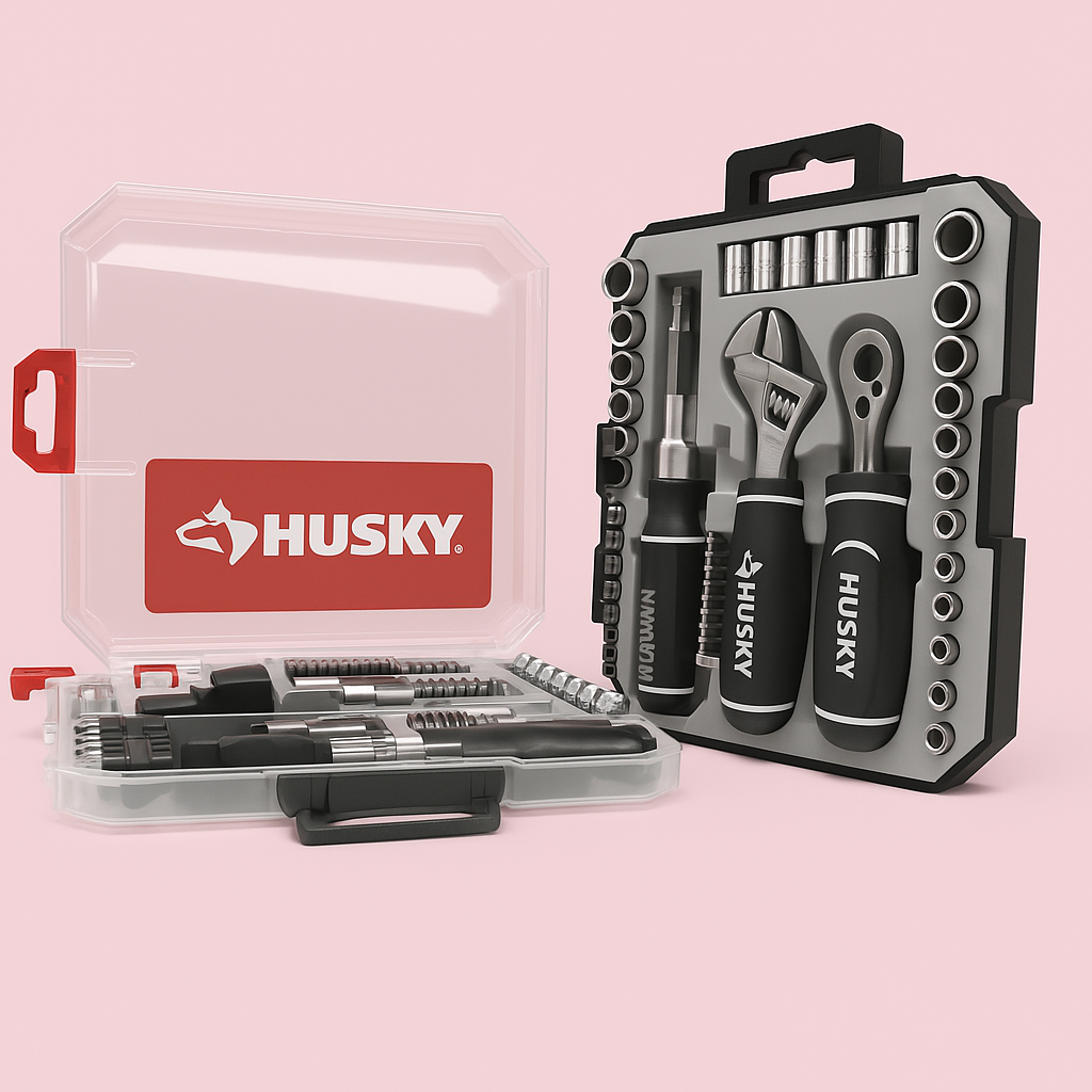 Husky 92-Piece Mechanics Tool Set - Durable and Versatile
