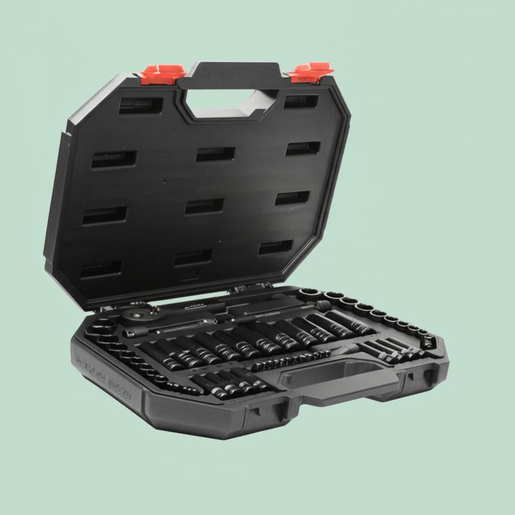 Husky 3/8 in. Drive 100-Position Universal SAE and Metric Mechanics Tool Set (60-Piece)