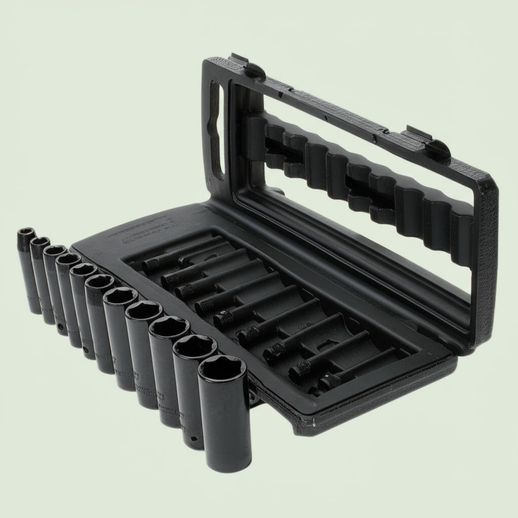 Husky 1/2 in. Drive Deep Metric Impact Socket Set (11-Piece)