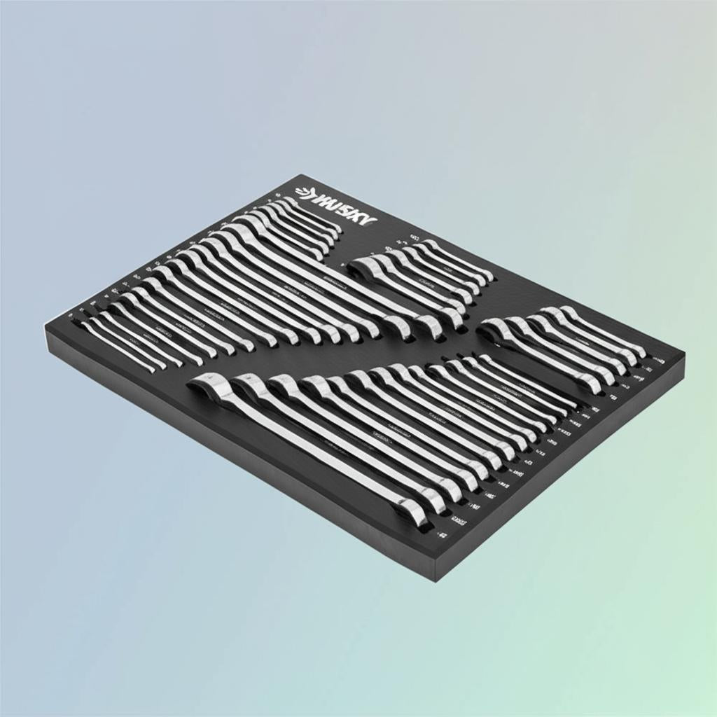 Husky SAE/MM Combination Wrench Set, 50-Piece