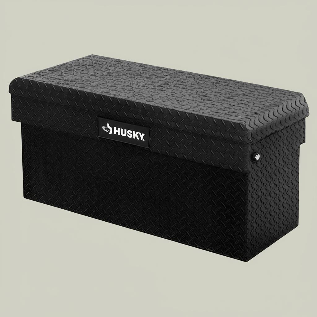 Husky 40.8 Matte Black Aluminum Full Size Chest Truck Tool Box