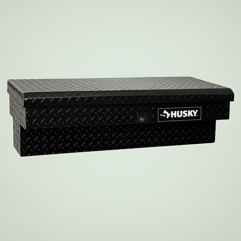 Husky Matte Black Aluminum Low Side Truck Tool Box