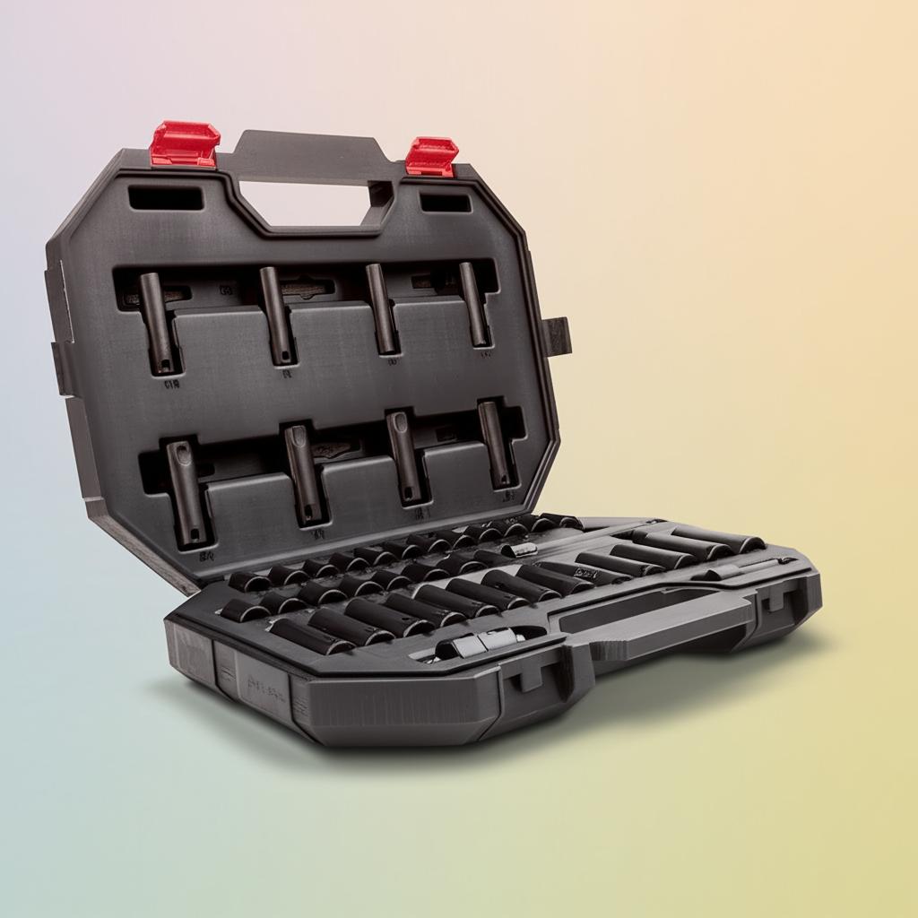 Husky 3/8 in. Drive SAE/Metric 6-Point Impact Socket Set (44-Piece)