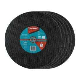 Makita B-57598-5 14 Inch x 1 Inch x 3/32 Inch Abrasive Cut-Off Wheel, 5/pk