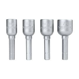 Makita B-59265 4 Pc. Magnetic Nutsetter Set, 5/16 Inch, 3/8 Inch, 7/16 Inch, 1/2 Inch