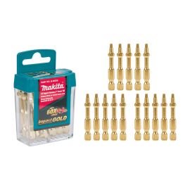 Makita B-60539 Impact GOLD #2 Square Recess 2 Inch Power Bit, 15/pk
