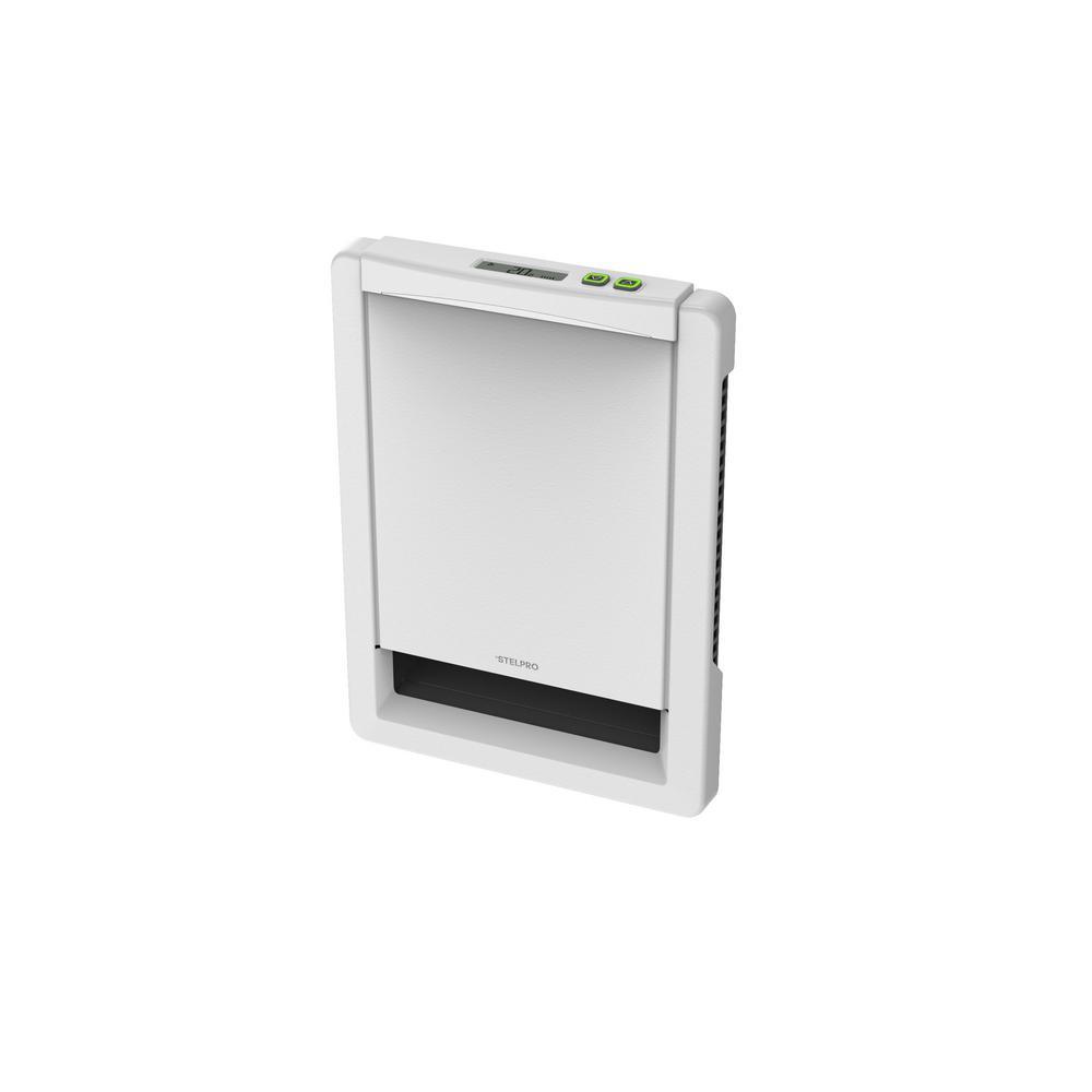 Sonoma Style 12-7/16 in. x 9-1/16 in. 1000-Watt 120-Volt Wall Fan Heater in White with Built-in MAESTRO Thermostat