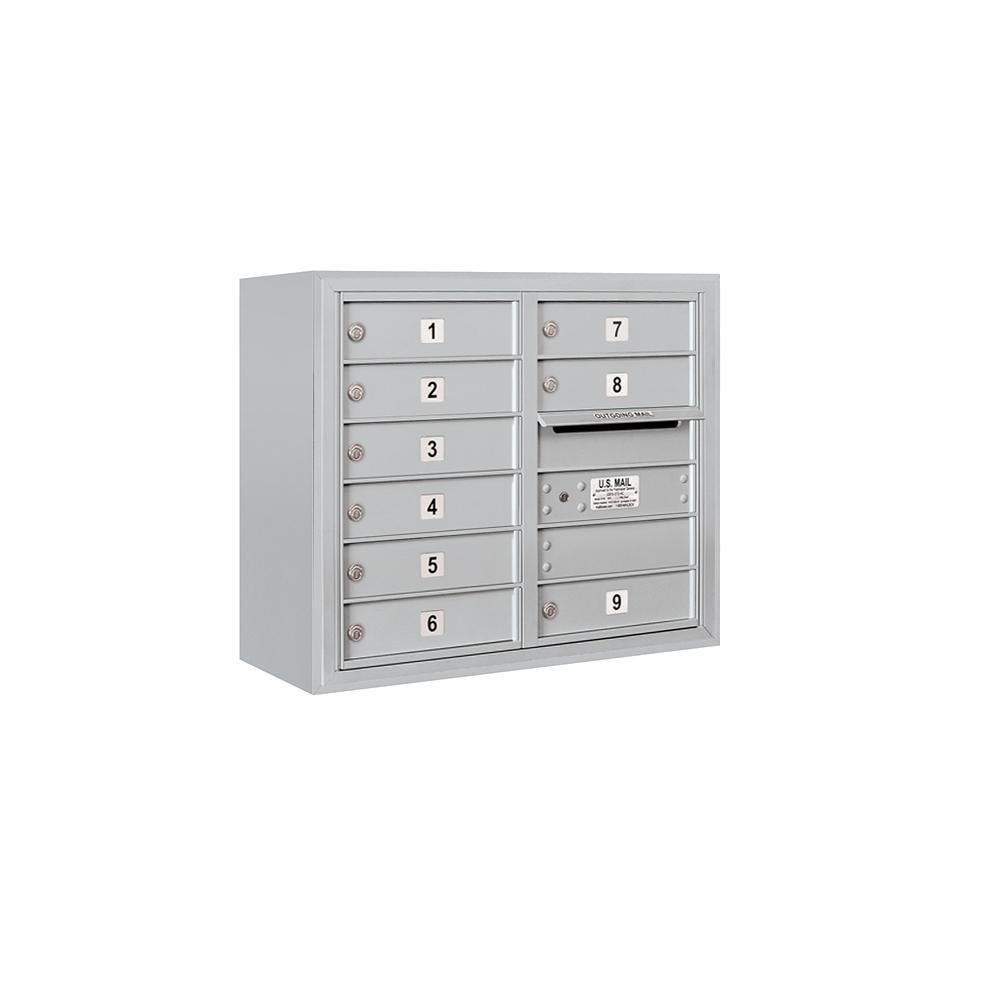 3800 Horizontal Series 9-Compartment Surface Mount Mailbox