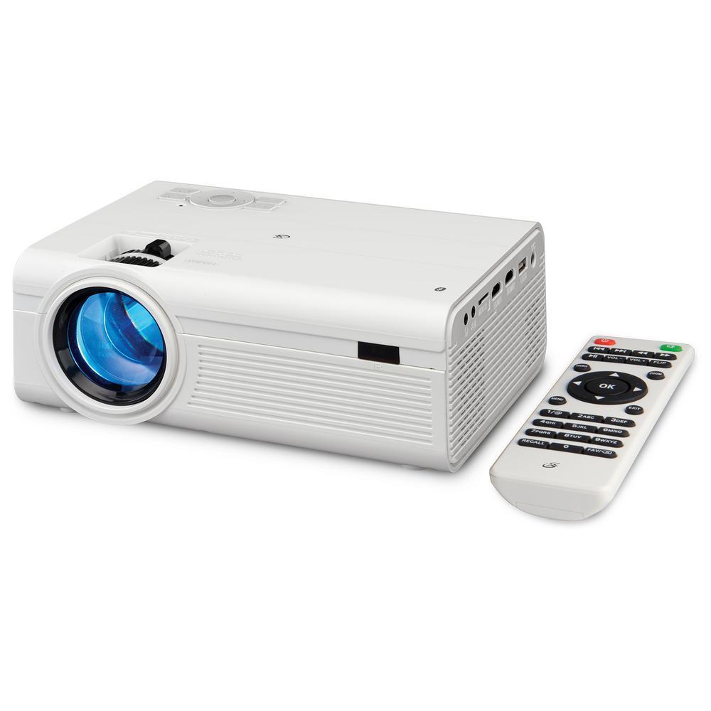 800 x 480 Bluetooth Wireless HD Mini Projector with 2000 Lumens