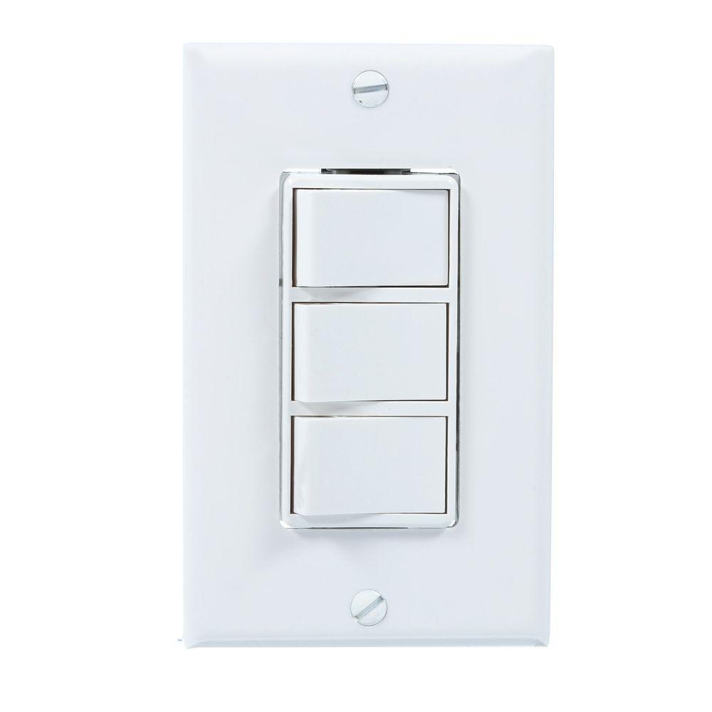 4-Function Wall Control in White