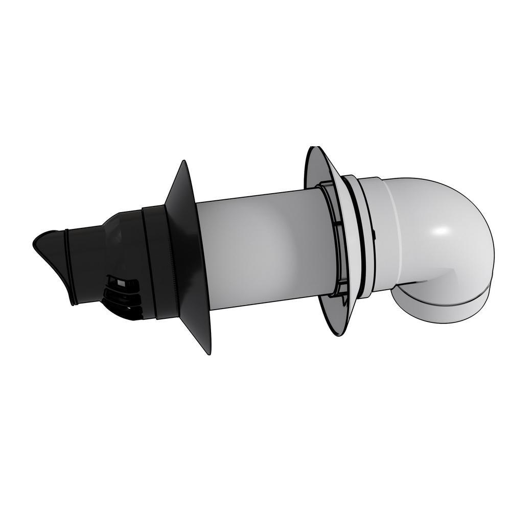 3 in. / 5 in. x 8.7 in. Plastic Condensing Horizonatal Termination Vent Kit