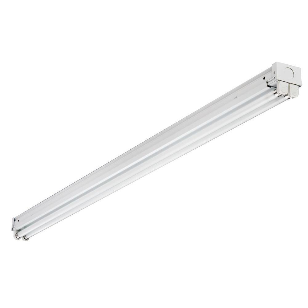 Z Series 4 ft. 54-Watt Equivalent Fluorescent White Strip Light Fixture