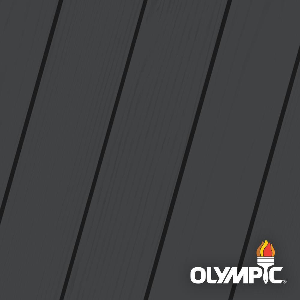 Olympic Maximum 1 gal. Ebony Semi-Transparent Exterior Stain and Sealant in One