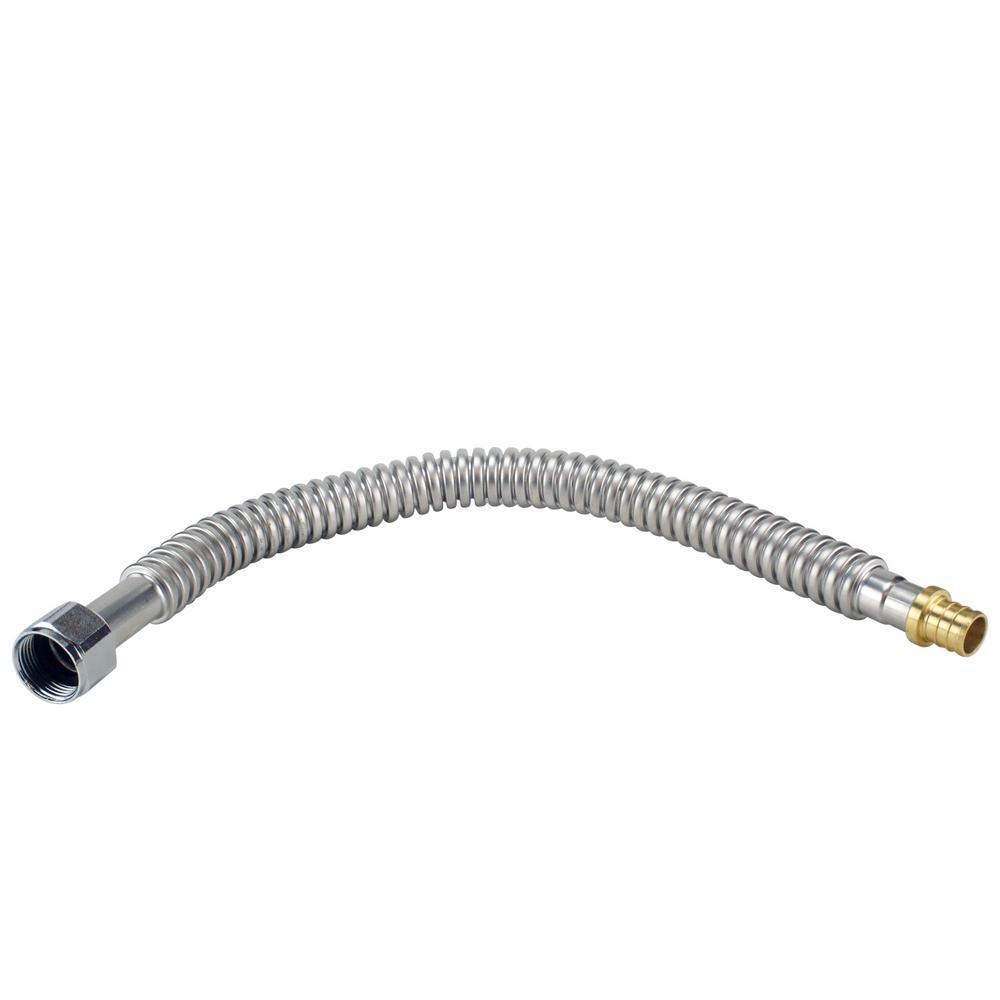 3/4 in. Stainless Steel PEX Barb x 3/4 in. Female Pipe Thread x 18 in. Water Heater Connector