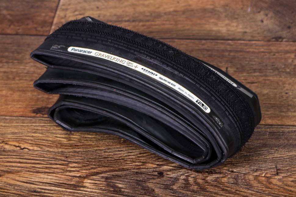 Panaracer Gravel King+ Slick 700x43 Tubeless TPI 80 Black/Brn Reflective Road RF743-GK-P-D