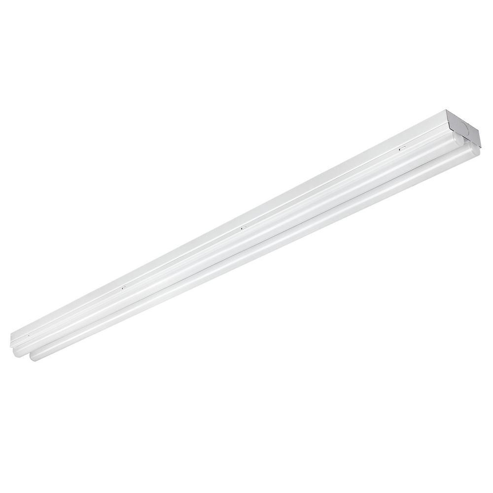 4 ft. 260-Watt Equivalent Integrated LED Daylight (5000K) White Dual Light Strip Light Fixture