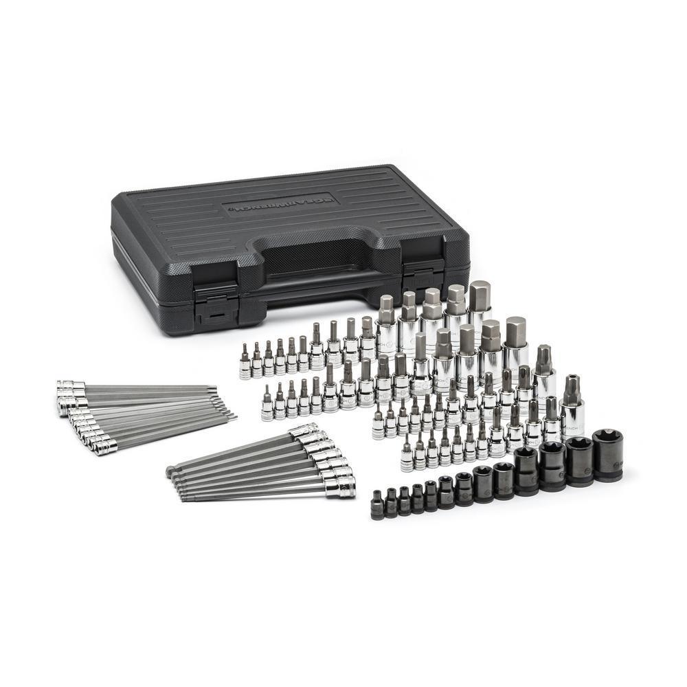 Master SAE/Metric Hex and Torx Bit Socket Set (84-Piece)