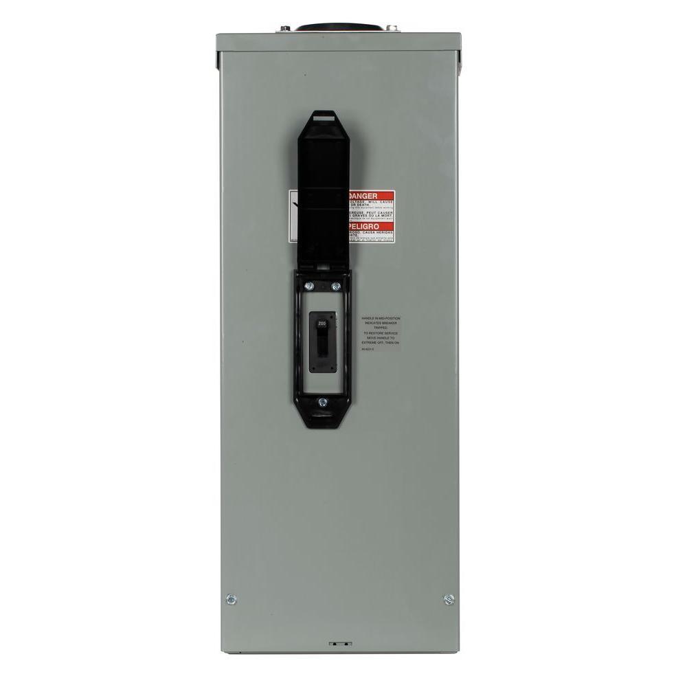 200 Amp Enclosed 2-Pole Outdoor Circuit Breaker