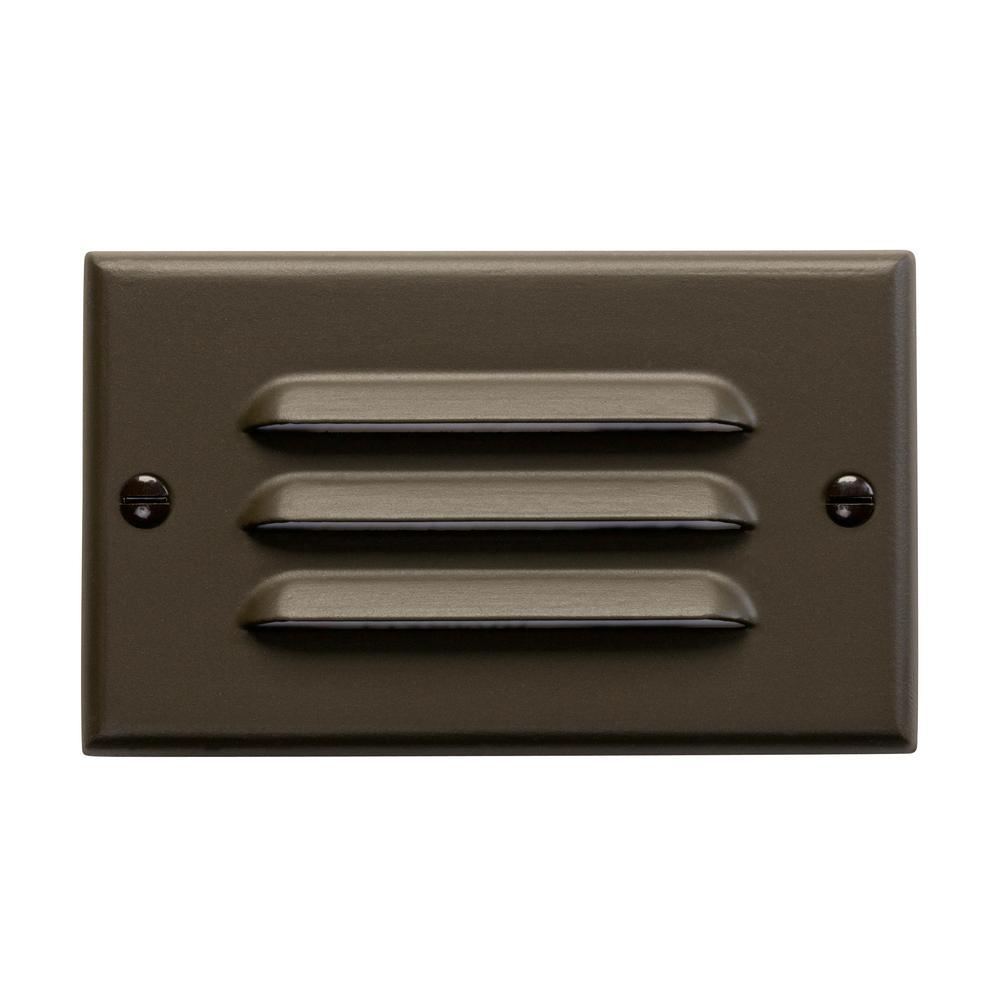 Step And Hall Hardwired 120-Volt Architectural Bronze Horizontal Integrated LED Stair Light