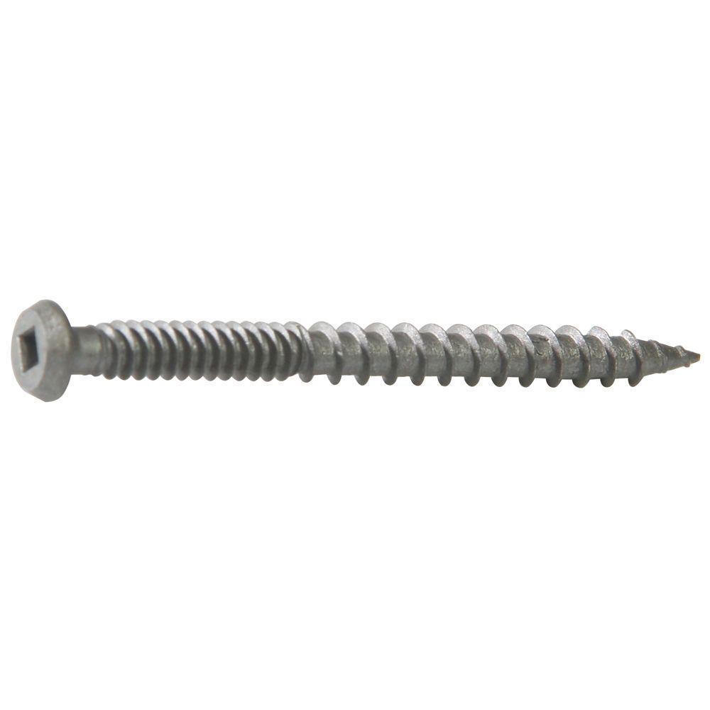 #9 x 2-1/2 in. Coarse Gray Internal Star Torque-Drive Composite Deck Screw (5 lb. Pack)