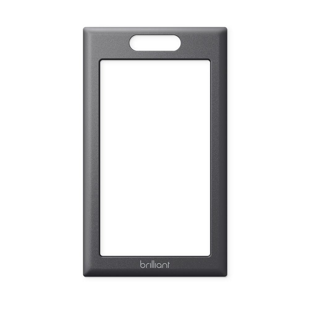 Smart Home Control 1-Switch Panel Snap-On Frame in Black