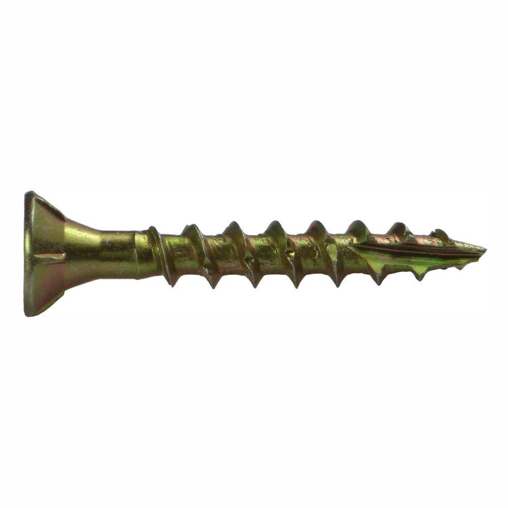 #8 x 1-1/4 in. Phillips Bugle-Head Construction Screw (1 lb./Pack)