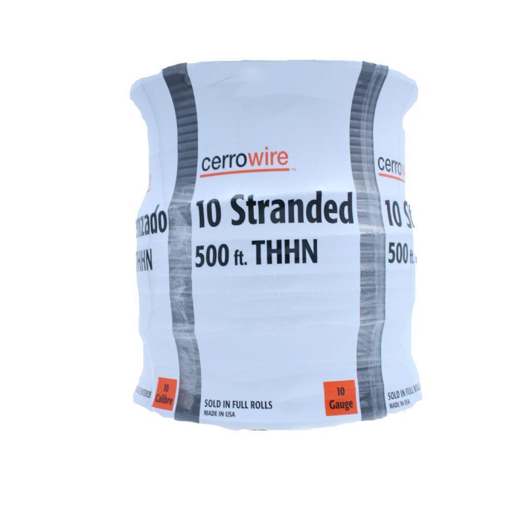 500 ft. 10/1 Black Stranded THHN Wire
